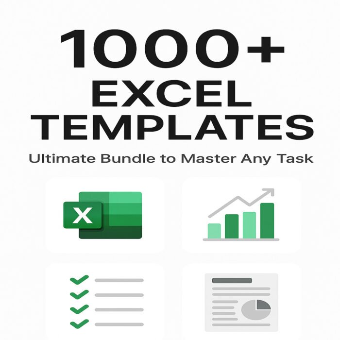 Master Every Task with the Ultimate 1000+ Excel Templates Bundle - Image 1